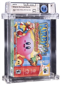 2000 N64 Nintendo (USA) "Kirby 64: The Crystal Shards" Sealed Video Game - WATA 9.4/A+